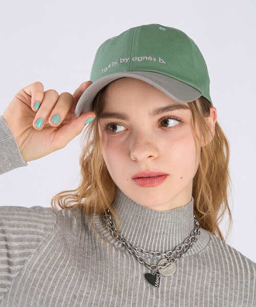 To b. by agnes b.（トゥービーバイアニエスベー）の「コットン バイカラー キャップ（キャップ・レディース・カーキ・FREE）」の7枚目の写真