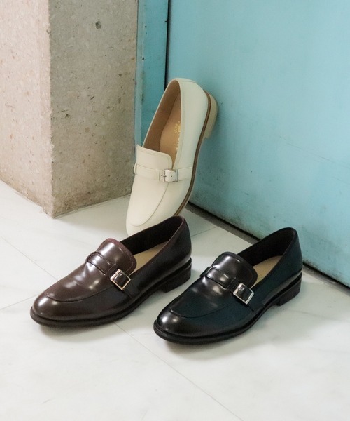 cava cava(サヴァサヴァ)の「ベルテッドモカシューズ 7420217(ローファー・レディース・ダークブラウン/アイボリー/ブラック・24cm/23.5cm/23cm/22.5cm/24.5cm)」の19枚目の写真