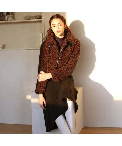 LARTIGENT（ラーティゼン）の「LH BELTED SHEARING JACKET(BROWN)（その他アウター・レディース・その他・FREE）」の2枚目の写真