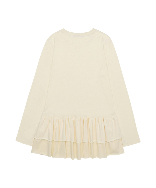 AMESWORLDWIDE(アメスワールドワイド)の「FRILL LAYERED LONGSLEEVE TEE IVORY(Tシャツ/カットソー・レディース・その他・FREE)」の6枚目の写真