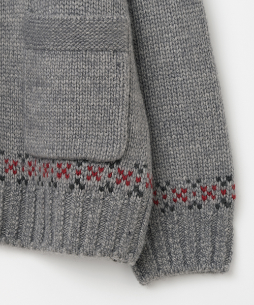 MILLO WOMEN（ミロウーマン）の「シンボルコウイチャンニットジップアップ[グレー]（カーディガン/ボレロ・レディース・その他・ONE SIZE）」の8枚目の写真