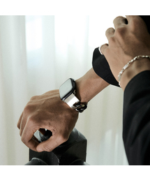 SILVERTAG（シルバータグ）の「APPLE WATCH STRAP NAST-P1506DCO アップルウォッチチェーンメタルシルバーストラップ（デジタル腕時計）」