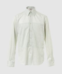 "Punching Stripe" W-PKT Dress L-S Shirt