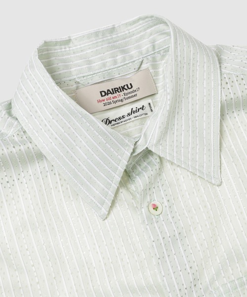 DAIRIKU(ダイリク)の「"Punching Stripe" W-PKT Dress L-S Shirt(シャツ/ブラウス・メンズ・グリーン系その他・M/L)」の4枚目の写真