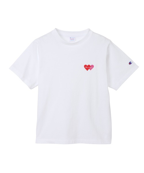 Champion(チャンピオン)の「【Champion/チャンピオン】レディース ショートスリーブTシャツ(Tシャツ/カットソー・レディース・ライトブルー/ホワイト/ネイビー/ライトオレンジ系1/オートミール・MEDIUM/LARGE)」の1枚目の写真