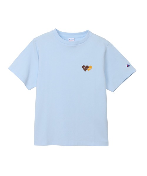 Champion(チャンピオン)の「【Champion/チャンピオン】レディース ショートスリーブTシャツ(Tシャツ/カットソー・レディース・ライトブルー/ホワイト/ネイビー/ライトオレンジ系1/オートミール・MEDIUM/LARGE)」の3枚目の写真