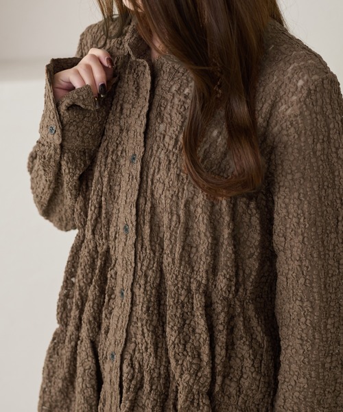 apres jour clair(アプレジュールクレア)の「【apres jour clair】レースシャーリングシャツ(Tシャツ/カットソー・レディース・ベージュ/アイボリー/ブラウン系その他・X-LARGE/フリー)」の22枚目の写真