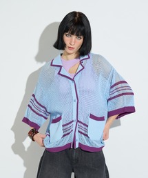 ANNA SUI NYC | メッシュニット半袖カーディガン(シャツ/ブラウス)