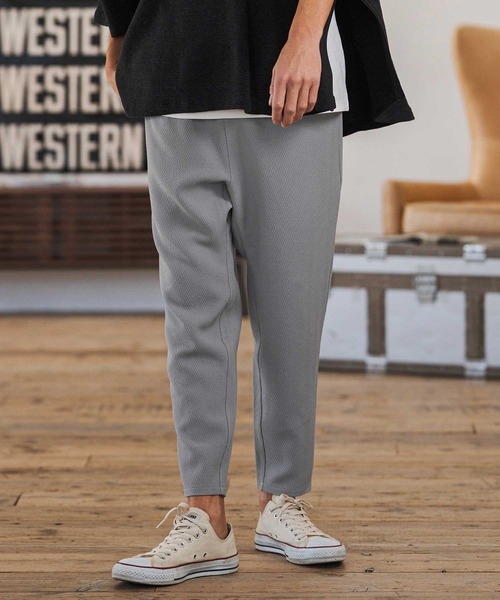 CAMBIO(カンビオ)の「mp14596- Herringbone Jacquard Tapered Ankle Pants テーパードパンツ(S66826cmb)(その他パンツ・メンズ・キナリ/ブラック/ミックスグレー/ネイビー・S/M/L)」の17枚目の写真