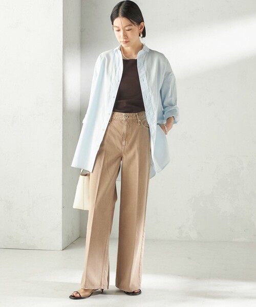 SHIPS(シップス)の「【SHIPS別注】GGG:〈手洗い可能〉スクエアネック リブ タンクトップ(キャミソール・レディース・レッド/ブラウン/ネイビー/ベージュ・ONE SIZE)」の7枚目の写真