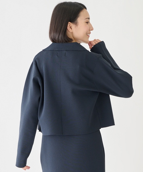 petit main LIEN（プティマインリアン）の「【フォーマル】ニットジャケットワンピースセット（ワンピース・レディース・ネイビー/ライトベージュ・F）」の17枚目の写真