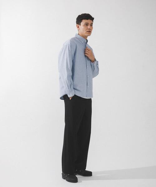 URBAN RESEARCH Sonny Label（アーバンリサーチサニーレーベル）の「抗菌オックスボタンダウンオーバーシャツ（シャツ/ブラウス・メンズ・オフホワイト/ブルー/ホワイト系その他・MEDIUM/LARGE/X-LARGE）」の4枚目の写真