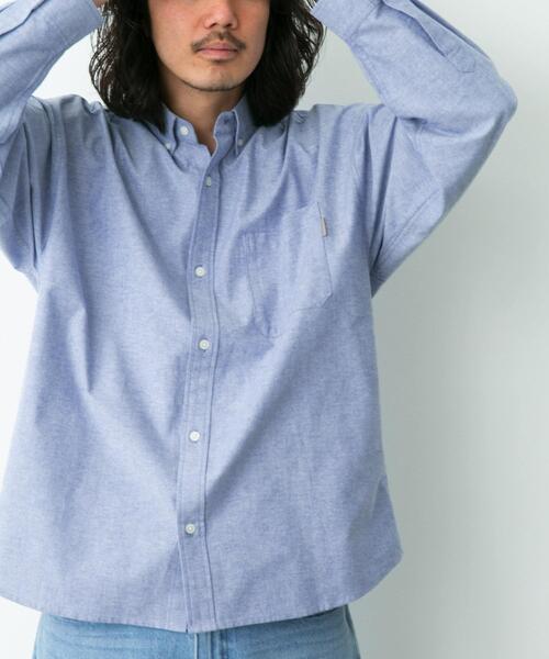URBAN RESEARCH Sonny Label（アーバンリサーチサニーレーベル）の「抗菌オックスボタンダウンオーバーシャツ（シャツ/ブラウス・メンズ・オフホワイト/ブルー/ホワイト系その他・MEDIUM/LARGE/X-LARGE）」の9枚目の写真