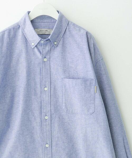 URBAN RESEARCH Sonny Label（アーバンリサーチサニーレーベル）の「抗菌オックスボタンダウンオーバーシャツ（シャツ/ブラウス・メンズ・オフホワイト/ブルー/ホワイト系その他・MEDIUM/LARGE/X-LARGE）」の12枚目の写真