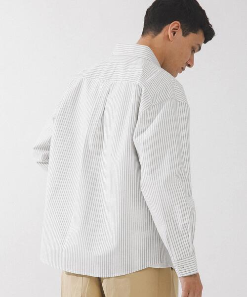 URBAN RESEARCH Sonny Label（アーバンリサーチサニーレーベル）の「抗菌オックスボタンダウンオーバーシャツ（シャツ/ブラウス・メンズ・オフホワイト/ブルー/ホワイト系その他・MEDIUM/LARGE/X-LARGE）」の17枚目の写真