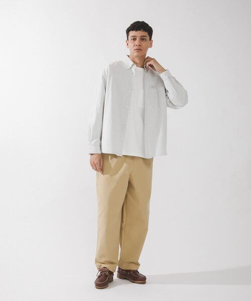 URBAN RESEARCH Sonny Label（アーバンリサーチサニーレーベル）の「抗菌オックスボタンダウンオーバーシャツ（シャツ/ブラウス・メンズ・オフホワイト/ブルー/ホワイト系その他・MEDIUM/LARGE/X-LARGE）」の18枚目の写真