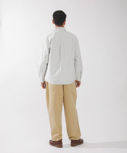 URBAN RESEARCH Sonny Label（アーバンリサーチサニーレーベル）の「抗菌オックスボタンダウンオーバーシャツ（シャツ/ブラウス・メンズ・オフホワイト/ブルー/ホワイト系その他・MEDIUM/LARGE/X-LARGE）」の22枚目の写真