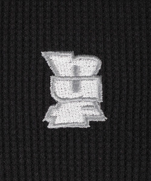 HUF（ハフ）の「【C-HUF3】【HUF/ハフ】WAFFLE KNIT CONTRAST POLO TOP KN00539（ポロシャツ・メンズ・ブラック・SMALL/XX-LARGE）」の7枚目の写真