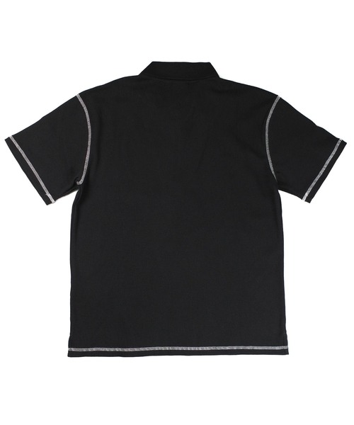 HUF（ハフ）の「【C-HUF3】【HUF/ハフ】WAFFLE KNIT CONTRAST POLO TOP KN00539（ポロシャツ・メンズ・ブラック・SMALL/XX-LARGE）」の9枚目の写真