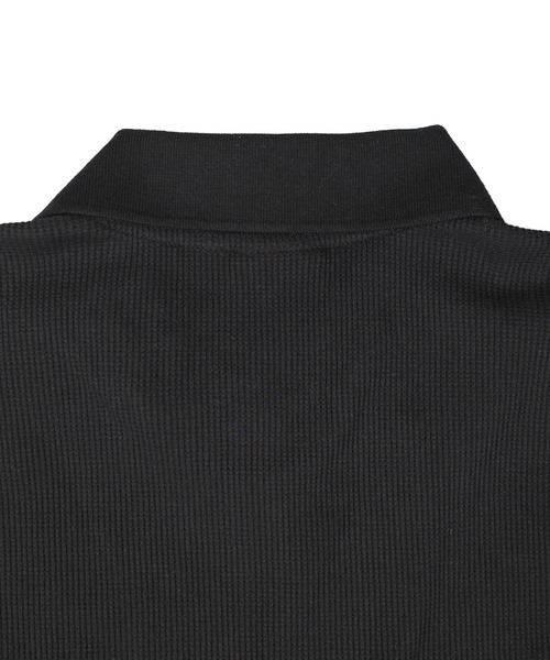 HUF（ハフ）の「【C-HUF3】【HUF/ハフ】WAFFLE KNIT CONTRAST POLO TOP KN00539（ポロシャツ・メンズ・ブラック・SMALL/XX-LARGE）」の10枚目の写真
