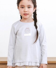 SLAP SLIP（スラップスリップ）の「【スララク/防汚加工/オーガニックコットン】ときめきデザイン女の子長袖Tシャツ(80~130cm)（Tシャツ/カットソー）」