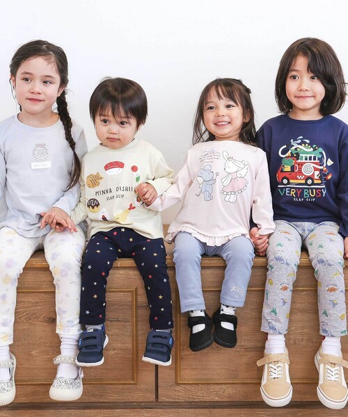 SLAP SLIP（スラップスリップ）の「【スララク/防汚加工/オーガニックコットン】ときめきデザイン女の子長袖Tシャツ(80~130cm)（Tシャツ/カットソー・キッズ・ピンク系その他/ブラック/ピンク/グリーン/ホワイト系その他/ブルー/オフホワイト/ホワイト系その他2・80ｃｍ/90cm/110cm/100cm/130cm/120cm）」の17枚目の写真