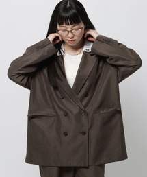 niko and... | 2WAY衿レースビッグジャケット(テーラードジャケット)