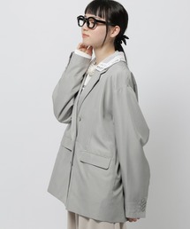 niko and... | 2WAY衿レースビッグジャケット(テーラードジャケット)