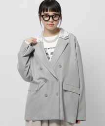 niko and...（ニコアンド）の「2WAY衿レースビッグジャケット（テーラードジャケット）」