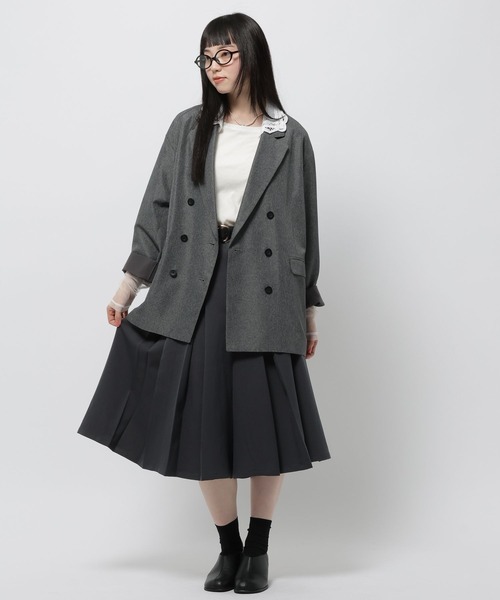 2WAY衿レースビッグジャケット（テーラードジャケット）｜niko and