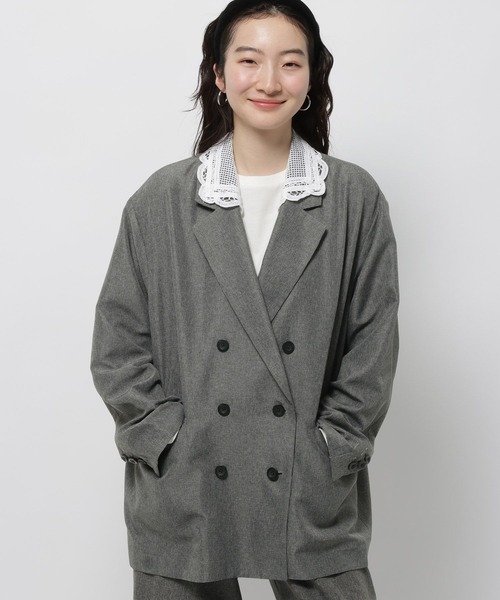 2WAY衿レースビッグジャケット（テーラードジャケット）｜niko and