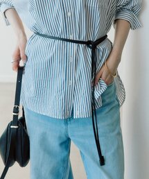 RIVE DROITE | 【ウエストのアクセントに】レザーコードベルト(ベルト)