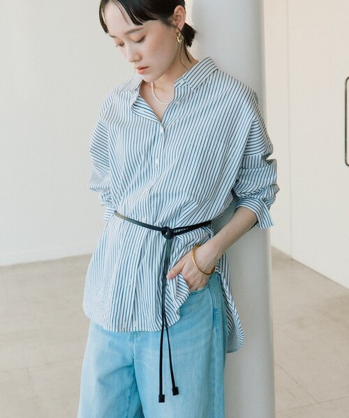 RIVE DROITE(リヴドロワ)の「【ウエストのアクセントに】レザーコードベルト(ベルト・レディース・ブラック/ブラウン・FREE)」の5枚目の写真