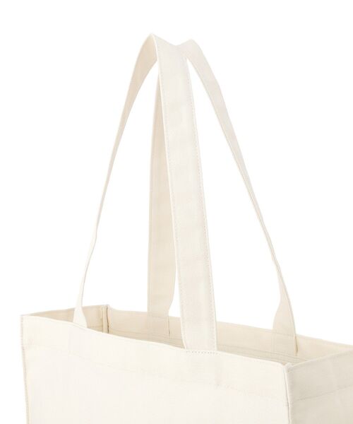 Maison de FLEUR(メゾンドフルール)の「ブランドロゴ刺繍スクエアトートバッグ(トートバッグ・レディース・ブラック/アイボリー・FREE)」の10枚目の写真