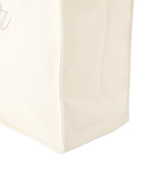 Maison de FLEUR(メゾンドフルール)の「ブランドロゴ刺繍スクエアトートバッグ(トートバッグ・レディース・ブラック/アイボリー・FREE)」の11枚目の写真