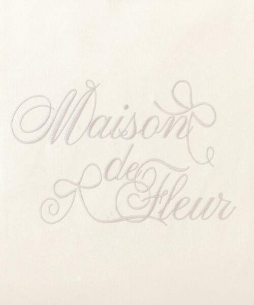 Maison de FLEUR(メゾンドフルール)の「ブランドロゴ刺繍スクエアトートバッグ(トートバッグ・レディース・ブラック/アイボリー・FREE)」の12枚目の写真