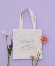 Maison de FLEUR | ブランドロゴ刺繍スクエアトートバッグ(トートバッグ)