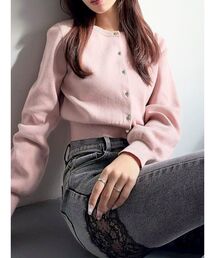 RESEXXY | クルーネックニットカーディガン(カーディガン/ボレロ)