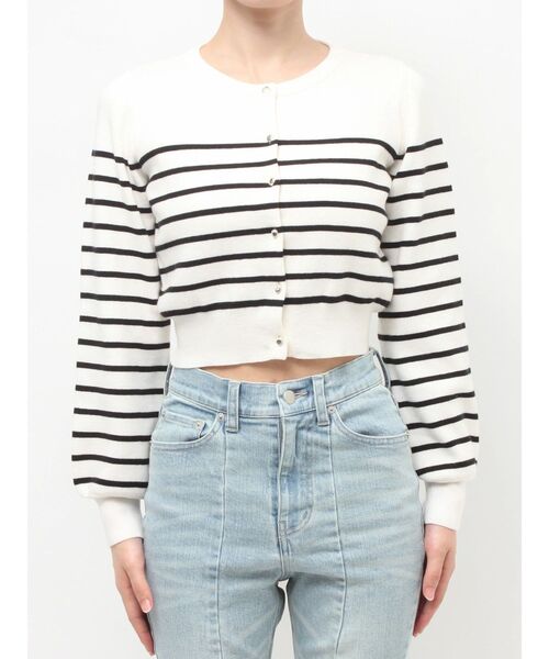 RESEXXY（リゼクシー）の「クルーネックニットカーディガン（カーディガン/ボレロ・レディース・ブラック/アイボリー/ライトグレー/レッド/ピンク・FREE）」の8枚目の写真