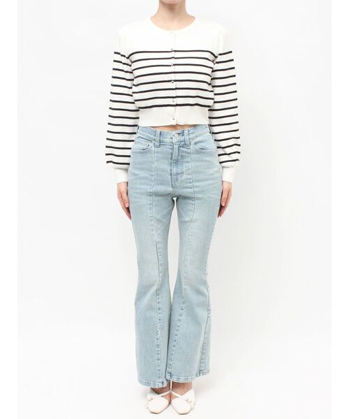 RESEXXY（リゼクシー）の「クルーネックニットカーディガン（カーディガン/ボレロ・レディース・ブラック/アイボリー/ライトグレー/レッド/ピンク・FREE）」の15枚目の写真