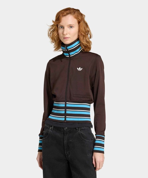 adidas(アディダス)の「ビンテージ TT ハイ ニット リブ トップス / ジャージ / トラックジャケット / アディダスオリジナルス adidas Originals(ジャージ・レディース・ブラウン・SMALL/MEDIUM/LARGE/X-LARGE/XX-LARGE)」の1枚目の写真