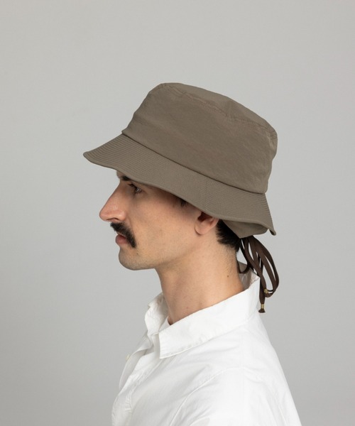 Nine Tailor(ナインテイラー)の「Nine Tailor Cape Hat (N-1624)(ハット・メンズ・ブラック/ベージュ系その他・FREE)」の4枚目の写真