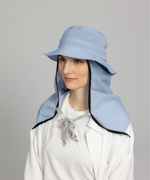Nine Tailor(ナインテイラー)の「Nine Tailor Cape Hat (N-1624)(ハット・メンズ・ブラック/ベージュ系その他・FREE)」の6枚目の写真
