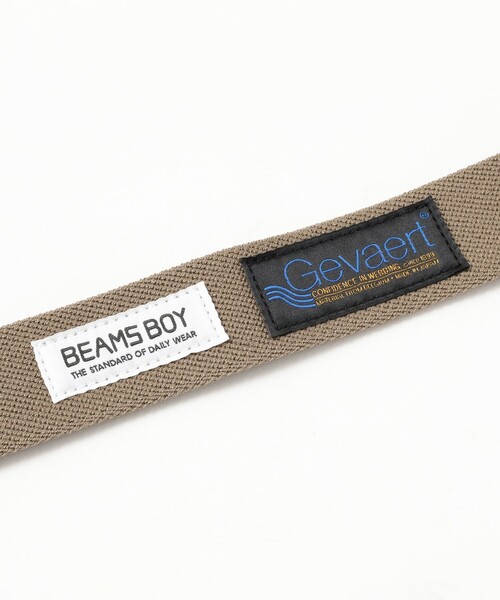 BEAMS BOY（ビームスボーイ）の「【別注】GEVAERT BANDWEVERIJ / 35mm ストライプ ライン ベルト（ベルト・レディース・ナチュラル/ベージュ・ONE SIZE）」の4枚目の写真