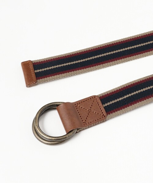 BEAMS BOY（ビームスボーイ）の「【別注】GEVAERT BANDWEVERIJ / 35mm ストライプ ライン ベルト（ベルト・レディース・ナチュラル/ベージュ・ONE SIZE）」の5枚目の写真