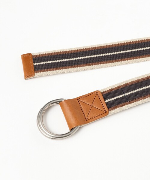 BEAMS BOY（ビームスボーイ）の「【別注】GEVAERT BANDWEVERIJ / 35mm ストライプ ライン ベルト（ベルト・レディース・ナチュラル/ベージュ・ONE SIZE）」の8枚目の写真