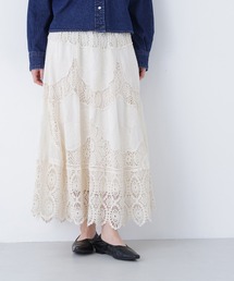 N.（N. Natural Beauty Basic） | コットンレースボリュームスカート(スカート)