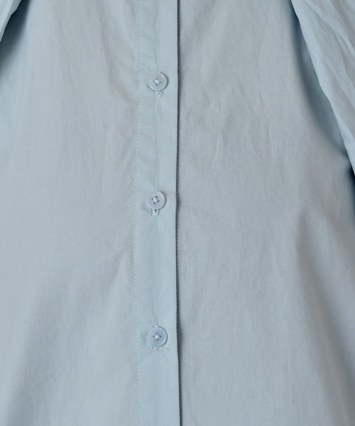 AKTE（アクテ）の「ボウタイブラウス（シャツ/ブラウス・レディース・ライトブルー/ホワイト・FREE）」の3枚目の写真