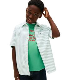 TOMMY HILFIGER | BOYS フレックスストライプショートスリーブシャツ(シャツ/ブラウス)
