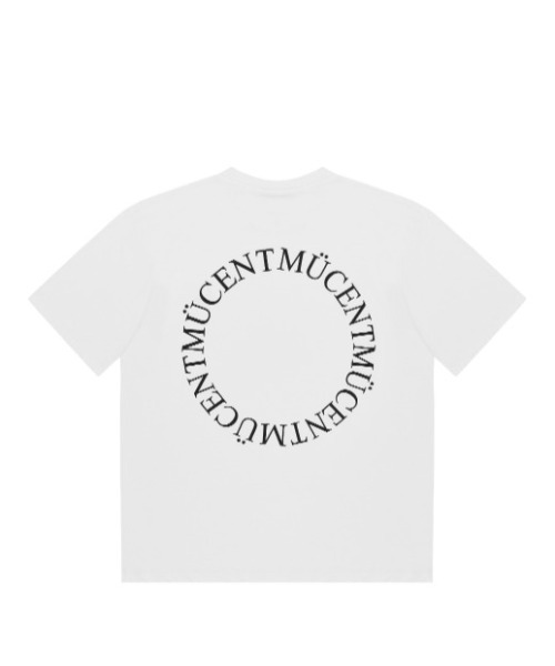 MUCENT(ムセント)の「◇MUCENT◇ブランド直輸入正規品/MUCENT SIGNATURE BACK LOGO LOOSE FIT T シグネチャーバックラウンド円形ロゴ半袖Tシャツ(Tシャツ/カットソー・レディース・ホワイト・L/M)」の9枚目の写真